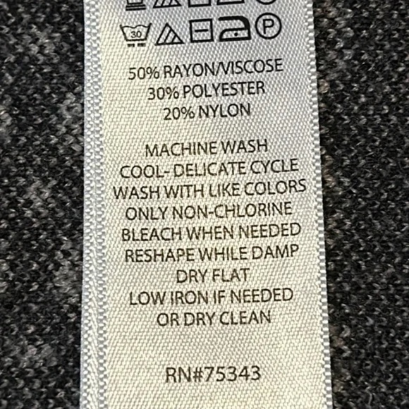 Joie Fair Isle Mock Neck Sweater Super Soft Gray Black Womens Size Medium - Picture 11 of 12